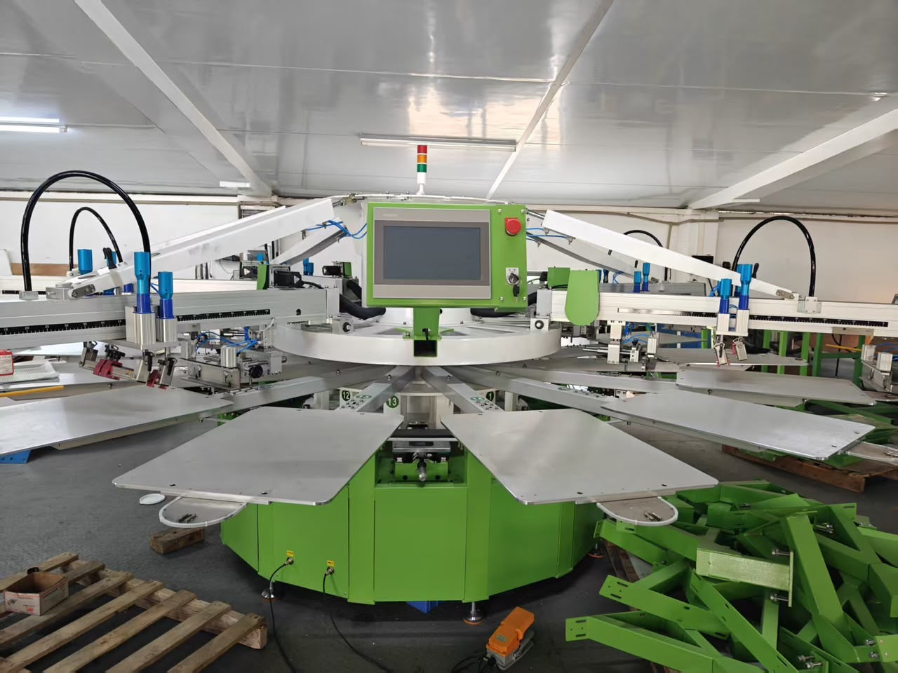 6-Color 14-Station Rotary Silk Screen Printing Machine