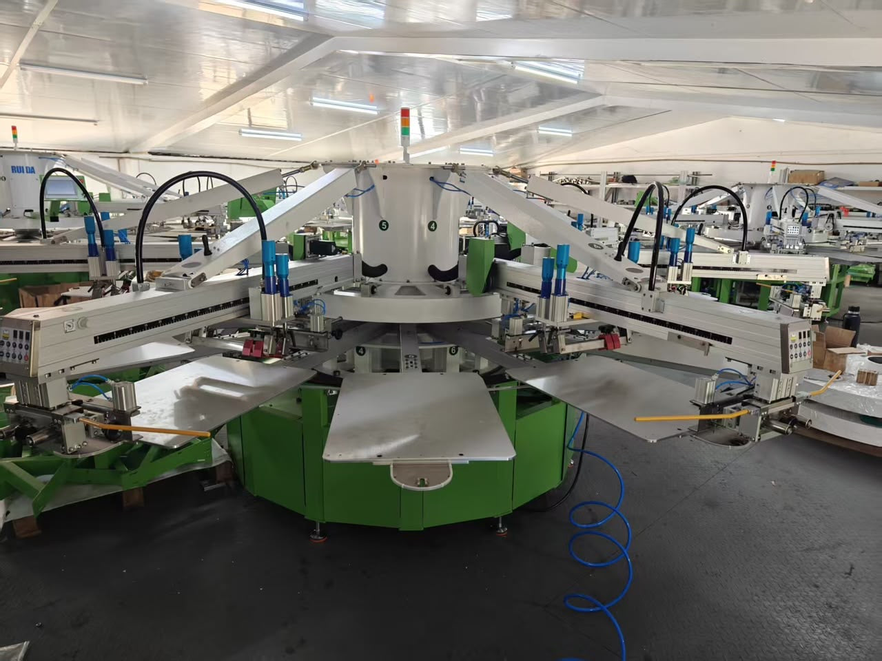 6-Color 14-Station Rotary Silk Screen Printing Machine