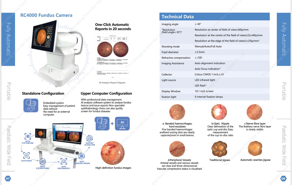 GREYMANE RC4000 Fundus Camera - Fully Automatic