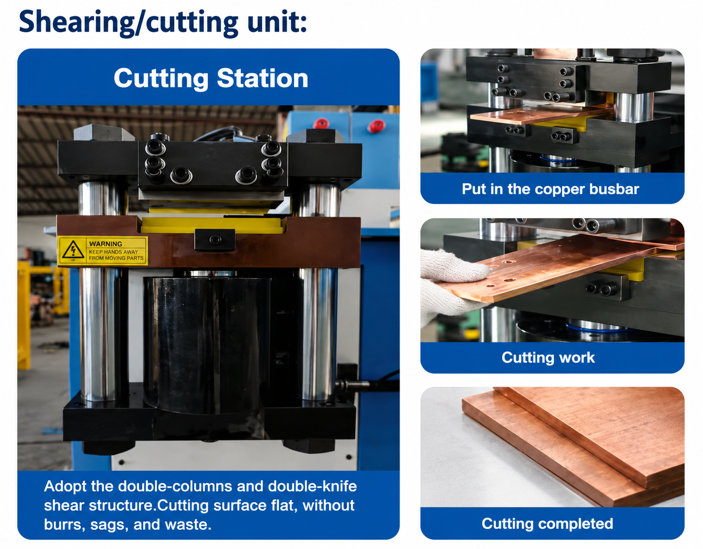 ZTMX-303K Busbar Processing Machine – Punching, Bending & Cutting for Copper and Aluminum Busbars
