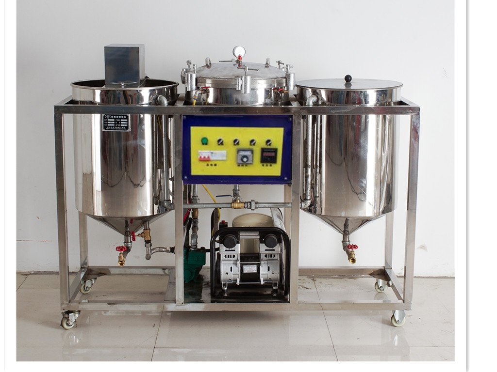 Small Batch Edible Oil Refining Machine – 500A (100L/H Capacity)