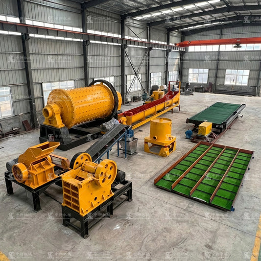 Complete Gold Ore Processing Plant (10–50 TPH) – Crushing, Milling & Gravity Recovery System