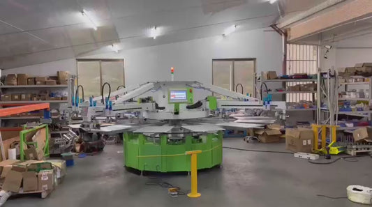 6-Color 14-Station Rotary Silk Screen Printing Machine